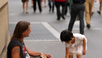 Photo "The influence of the social environment on human behavior"